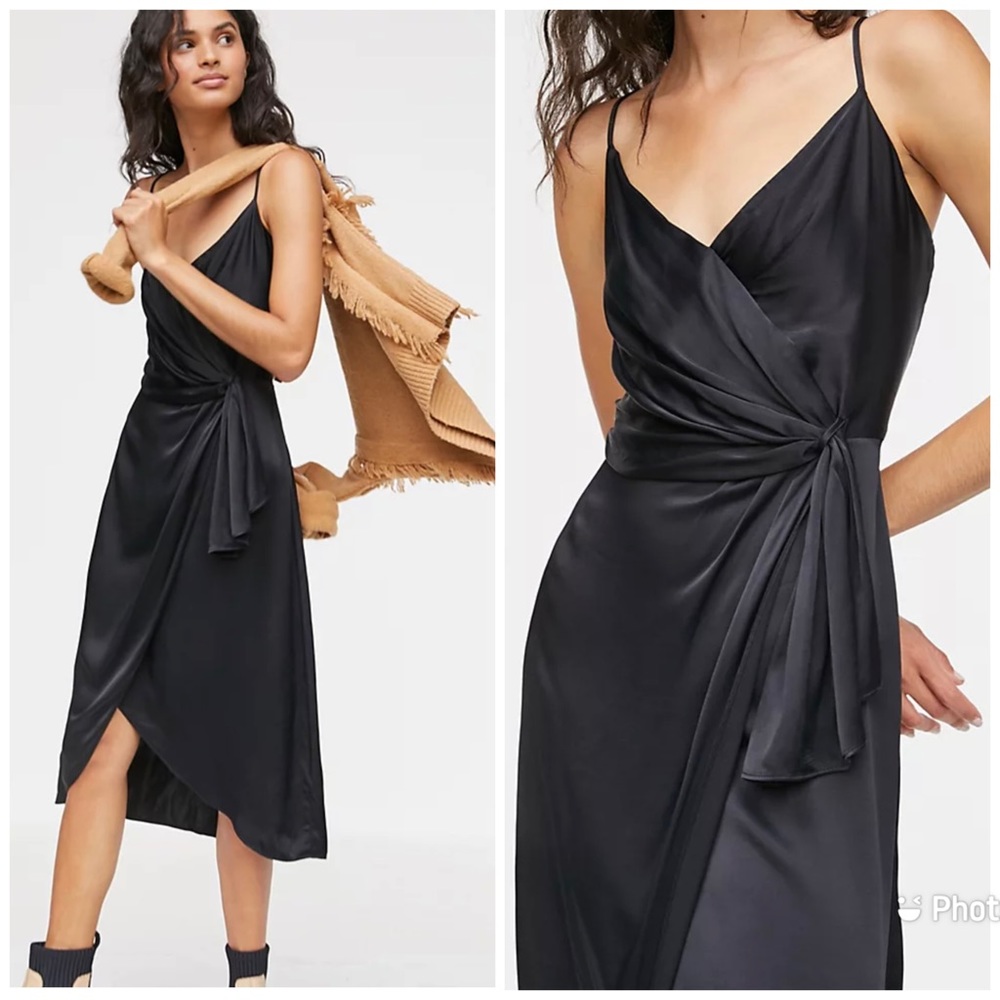 NWT- Giverny Midi Slip Dress | Satin Slip Dress Anthropologie